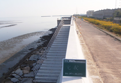 塩崎組の工事写真　渦井川水系　室川河川災害復旧工事