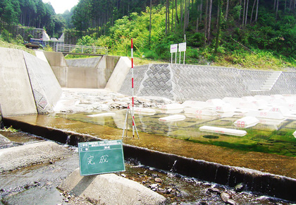 塩崎組の工事写真　加茂川水系（砂）市ノ川　砂防激甚災害対策特別緊急工事